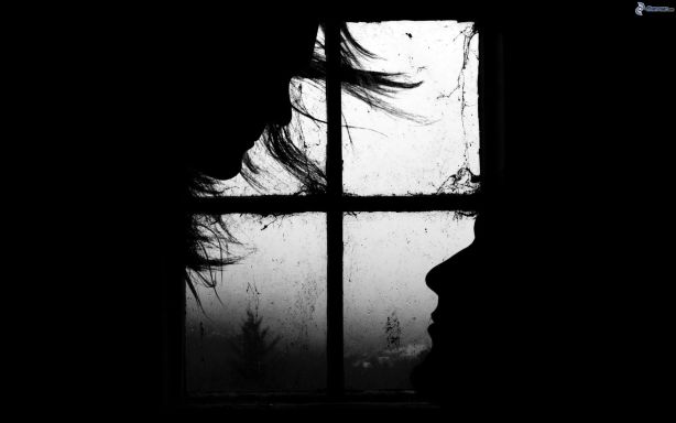 [pictures.4ever.eu] silhouette of woman and man, window 151691